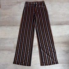 Zara Trafaluc Loose Striped Multicolor Women's High Waist Pants Relaxed Trevel S