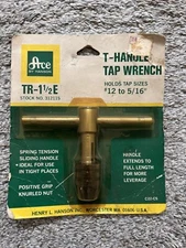 Ace Hanson T-Handle Tap Wrench 312115 TR-1-1/2E Sizes #12 to 5/16