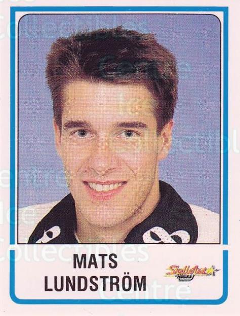 1986-87 Swedish Panini Elitserien Stickers #242 Mats Lundstrom