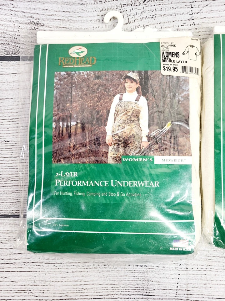 Vintage New Redhead Women's 2 Layer Performance Underwear Pants & Shirt Size 2XL - Image 2 of 4