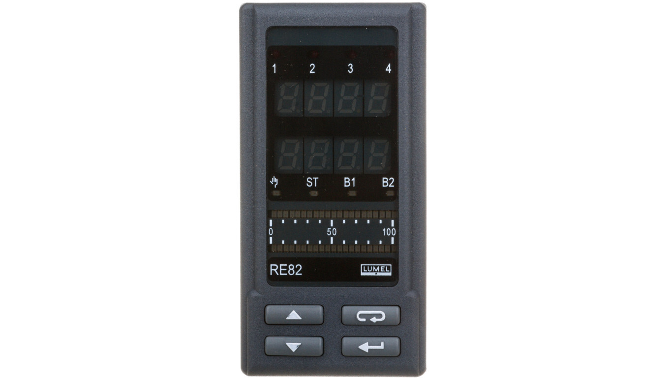 Programmable temperature controller output 1 relay output 2 relay without /T2UK