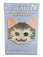 Huggables Latch Hook Shaped Pillows Kitty 36200 Cat Kitten Kitty Quick And Easy