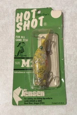 Eddie Pope Luhr Jensen Hot Shot MARK 2 YELLOW SILVER FLAKE M2 Lure Vintage NEW