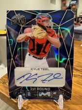 2024 Leaf Metal Baseball 1st Round Gems RC Auto #/15 Kyle Teel 🔥📈