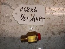 1168X6 Push to Connect Male Connector 3/8" Tube OD x 1/4" NPT Pack of 2