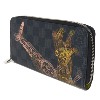 LOUIS VUITTON N64606 Damier Zippy Wallet Vertical Graphite Stamp