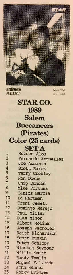 1989 Star Company SAN JOSE PLATINUM GLOSSY Minor League Set 100 PRINTED 9018615 - Image 4 of 4