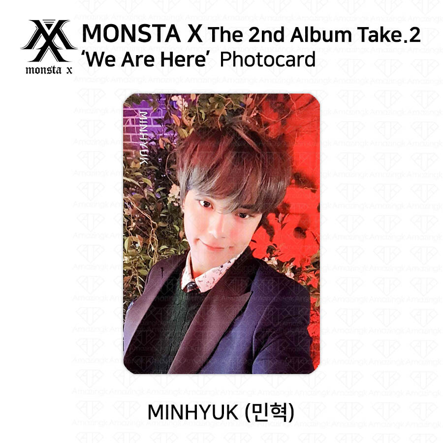 MONSTA X 2nd Album Take 2 We Are Here Official Photocard Minhyuk