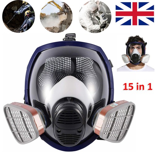 6800 Spray Painting Mask 15 in 1 Set Full Face Chemical Gas Vapor