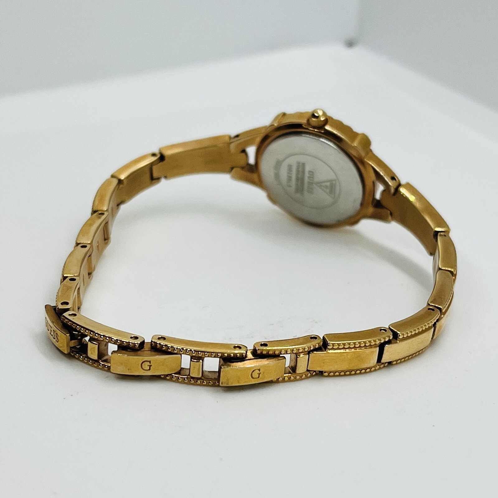 GUESS Petite Women's Rose Gold Crystal Stainless Steel 22mm Watch