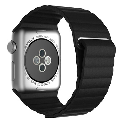 JETech Leather Loop Magnetic Watch Band for Apple Watch Serial 4 3 2 1  38mm/42mm | eBay