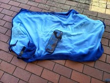 Busse Abschwitzdecke + Bandagen , Farbe Batik / Blau 115-155 cm