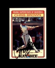 Chris Brown Signed 1986 Kay Bee San Francisco Giants Autograph