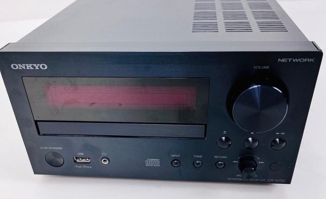 ONKYO CR-N755 amplifier receiver CD Player Network Black Very Good