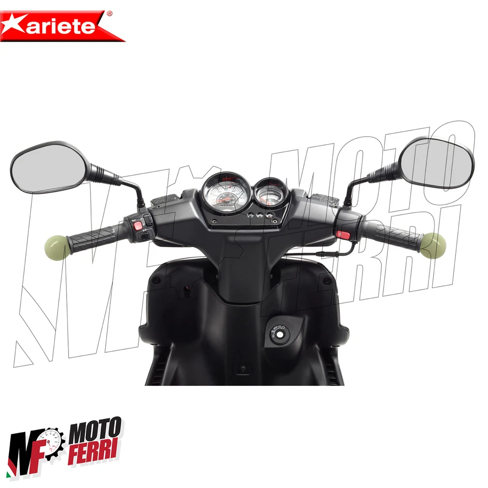 Mf4225 - Pesas de extremo de manillar Ariete scooter universal fosforescente Foto 3 de 4