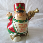 ENESCO HUMAN BEANS 1981 TRUMPET PLAYER Marching Band Christmas Ornament Holiday — photo 2