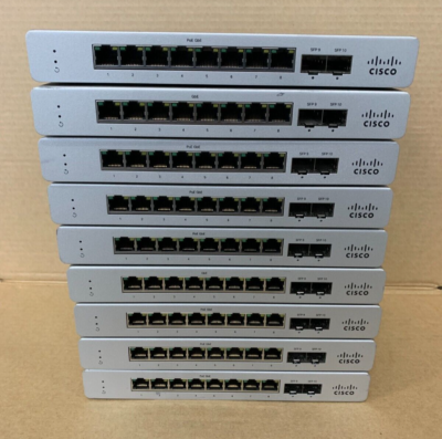 Cisco Meraki MS120-8LP-HW 8-Port PoE Managed Switch UNCLAIMED No