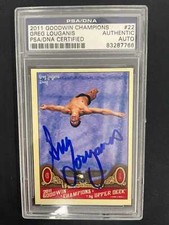 GREG LOUGANIS SIGNED 2011 GOODWIN CHAMPIONS #22 - PSA/DNA  AUTO - *4522