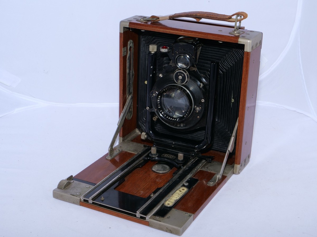 Zeiss Ikon TROPICA (285/9) polished teak 10x15cm CAMERA, Tessar