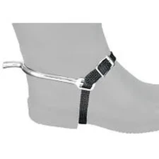 New! Pair EquiRoyal Black BRAIDED NYLON SPUR STRAPS For men or women's boots