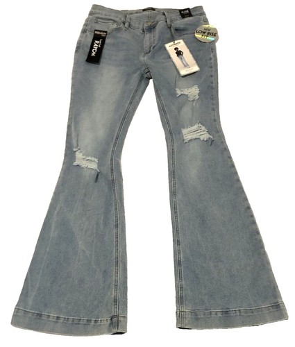 SUGARHILL 24AW MOLDED DENIM TROUSERS FLARED CUT 2411300416 Indigo 
