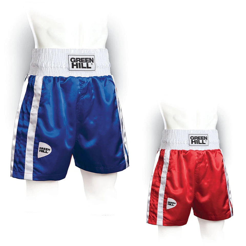 GREEN HILL PANTALONCINO DA BOXE MODELLO ELITE ROSSO BLU