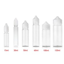 Liquidflaschen Weiß Leerflasche Tropfflaschen Dropper 15/30/50/60/100/120ml PET