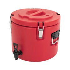 20L Stainless Steel Beverage Dispenser Red w/ Spout Insulated Portable Cooler