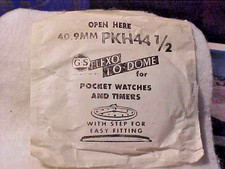 Vintage NOS G-S Acrylic Pocket Watch Crystal PKH44 1/2 40.9MM Lo-Dome