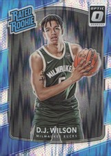 2017-18 Donruss Optic Mega Box Rated Rookie Shock Flash #184 D.J. Wilson RR