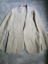 Men Eden Park Blazer Beige Linen 42 / XL