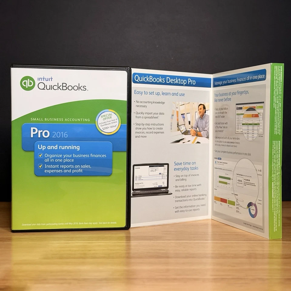 QUICKBOOKS Desktop Pro 2016 Windows 10 & 11 US Version Full Retail - TESTED - Image 2 of 4