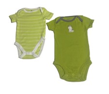 MIXED BRANDS Bodysuits Short Sleeves Bundle Green Baby Boy Sizes 03-3m