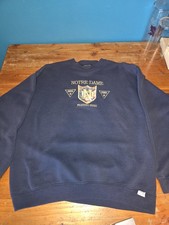 Vintage Crable Sportswear Nottre Dame Fighting Irish Sweatshirt Size Large Made