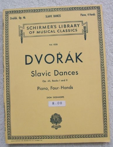 Dvorak Danze Slave Op. 46 libri I e II per pianoforte, quattro mani (Schirmer's