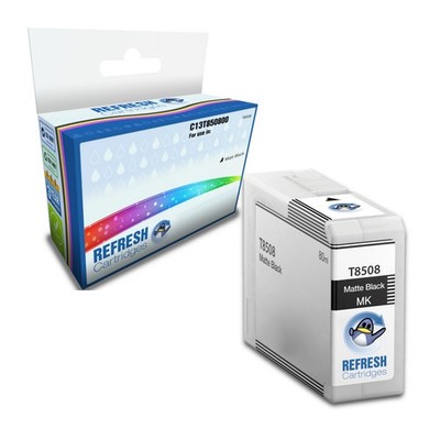 Refresh Patronen matt schwarz C13T850800 Tinte kompatibel mit Epson Druckern