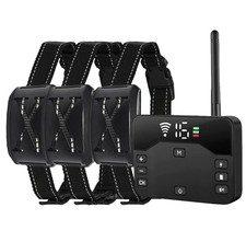 Wireless Electric Dog Fence Pet Containment System Shock Collar For 1/2/3 Dog Sa