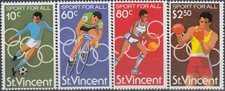 St Vincent Olympic Games Moscow 1980 MNH-3,25 Euro