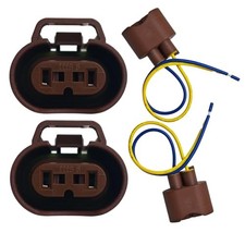 9006 Headlight Plug Female Adapters Connector Wiring Harness Sockets Wire Plug
