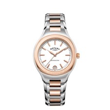 Rotary Kensington LB05107/02 Ladies 32mm Two-Tone Rose Gold Watch