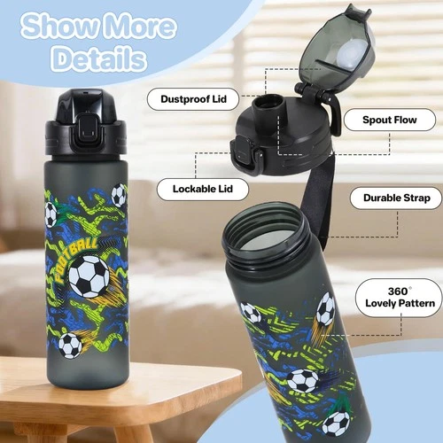 SUPPRUI Children's Water Bottle 700ml, photo 4
