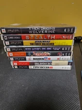 Sony PSP 8 Game Case Lot Empty Replacement