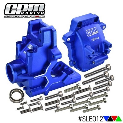 GPM CNC Aluminum 7075 Front/Rear Bulkhead Gear Box For TRAXXAS 1/8 Sledge 9529