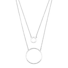 New Silpada 'Layered Karma' Necklace in Sterling Silver, 15"  2"