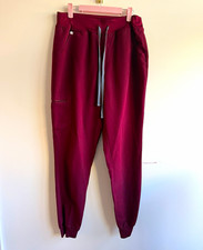 FIGS Technical Collection Women s Scrub Pants Joggers Burgundy Size M Tall