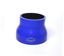 3" Length Universal 4-Ply Reinforced High Temp Straight Reducer ID 3"-4" Blue
