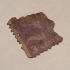 US Postage Stamp Single 3 Cent Purple, Uncertified, Ungraded