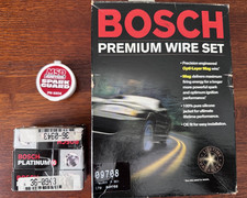 Bosch #09180  Wire Set, MSD, 6 Bosch Spark Plugs #4449, Plus Spark Guard -Bundle