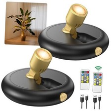 Rechargeable Battery LED Spotlight Indoor: Wireless Mini Art Accent Spot