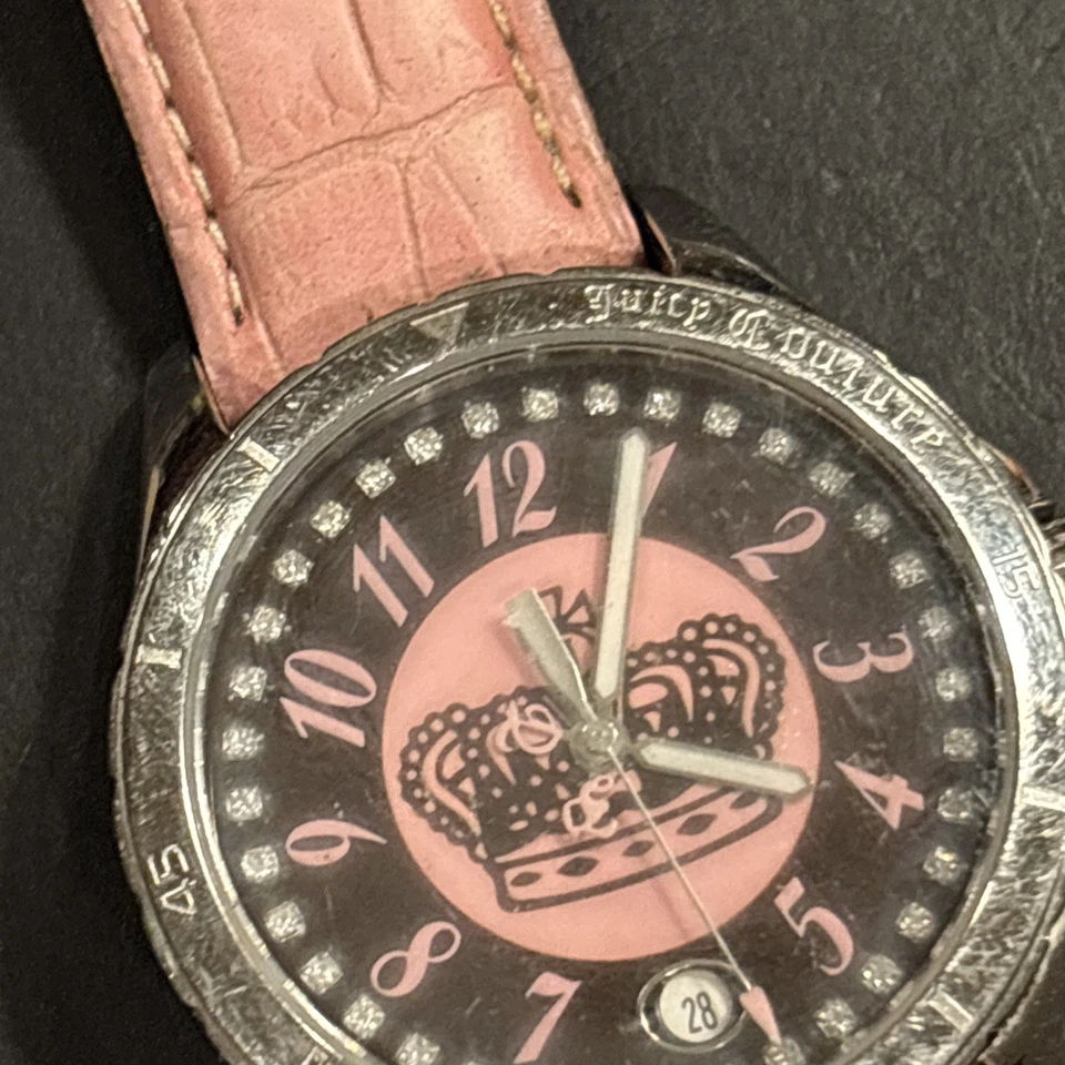 Reloj R88 Juicy Couture Mujer Tono Plateado Sin Probar Para Piezas Reparación Restauración* Foto 4 de 4